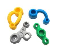 Oshhni 4Pcs Rock Climbing Holds Climbing Grip Kits Multi Size Kids Children Accessories Colourful Home Ungle Rock Wall Holds for J