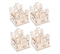 Oshhni 4x Painting Projects: Unfinished Items to Paint - Ideal As A Reward in The Classroom