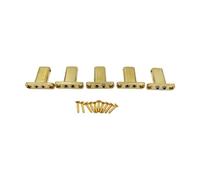 Oshhni 5-string Electric Guitar Bridge Saddle, Solid And Easy to Install, Gold