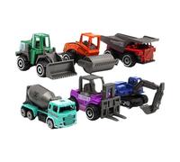 Oshhni 6-piece Alloy Construction Vehicle Set, Die-cast Vehicle Toy Set, Engineering Vehicles, Model Toy
