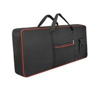 Oshhni 61 Key Keyboard Bag Electric Piano Case Shoulder Bag School Performance Bag, Red