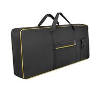 Oshhni 61 Key Keyboard Bag Electric Piano Case Shoulder Bag School Performance Bag, Yellow