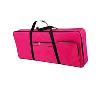 Oshhni 61 Keyboard Case 40.16 "X16.54" X1.97 "Waterproof Shock Absorbers Accessories Electrical Piano -gig -bag -key Keyboard Bag, Rose Red