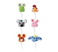 Oshhni 6Pcs Hamster Hats Decorative Small Animals Birthday Gifts Knitted Hats