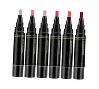 Oshhni 6x Nail Polish Pen 6 Colors DIY Portable Step Nail Gel Pen Multicolor Art Pens for Valentine's Day Anniversary Travel, Style A