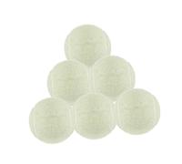 Oshhni 6x Tennis Balls for Beginning Training TRAINING TRAINING BALLS RESISTANT to 2.52 "Diameter for The, White