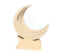Oshhni 8 String Lyre Harps Moon Lyr for Beginners with Wooden Stand Wooden Stringed Instrument