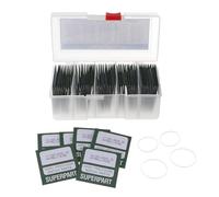 Oshhni 98 Pieces Watch Front Cover Gaskets O Rings Watchmaker Repair Tools,Seal Washers,Watch Rubber Gaskets Watch Front Washers