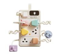 Oshhni Activity Board for, 16.5 Cm Square, Rounded Edges, Shape Sorting Game, Interactive Learning Game for Early Childhood, Style A