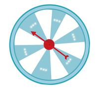 Oshhni Attached Turntable, for Hanging, Wheels for Educational Activities in Games of Chance, Style C