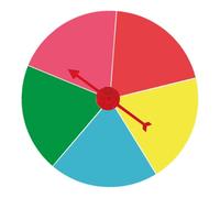 Oshhni Attached Turntable, for Hanging, Wheels for Educational Activities in Games of Chance, Style D
