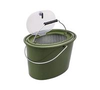 Oshhni Box for Caught Live Bucket Breathable 2 in 1 Water Container Lightweight Handles Baits Storage Barrel for Fishing, as shown, small
