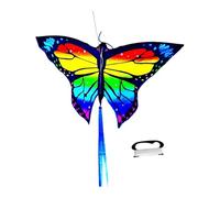 Oshhni Butterfly Kite, Outdoor Toys, Kites, Beautiful Toy Easy to Carry to Beach for Kids, Backyard Outing, Ages 8-12, Activity, Red Yellow