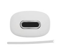 Oshhni Car Tissue Holder Silicone Easy Installation Napkin Organizer Convenient Universal Travel Accessories Backseat Tissue Box, White