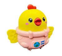 Oshhni Cartoon Press Sloth Toy Space Chicken Educational Toy Press Animal, pink
