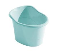 Oshhni Children's Bath Bucket with Seating Design, Non-Slip Function, and Support Seat Included, for Baby Showers, Green