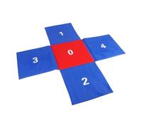 Oshhni Children's Jumping Pad Activity Mat Cross Design for Backyard Fun, PU Leather