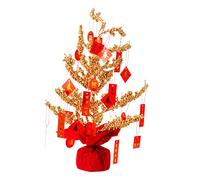 Oshhni Chinese, Good Luck Bonsai, Feng Shui, Tree Ornament Holder for Office, Home, Hotel, Restaurant, Multi, 50cm H