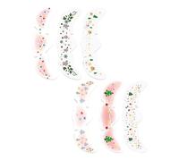 Oshhni Christmas Face Stickers 6x15.6cm Holiday Decor DIY Face Decals Dress up Accessories