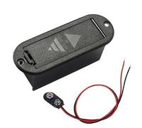Oshhni Compact 9V Battery Case for Electric Guitar And Bass Players, 4 Pcs