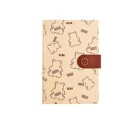 Oshhni Cute Notebook Small Daily Notepad Versatile Taking Notes Handbook, red Brown