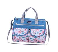 Oshhni Diaper Bag Tote, Waterproof, Multi-Pocket Exterior Storage, Multifunctional, Capacity, Portable, Blue L