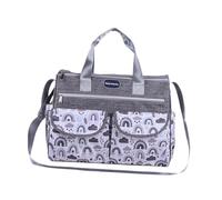 Oshhni Diaper Bag Tote, Waterproof, Multi-Pocket Exterior Storage, Multifunctional, Capacity, Portable, Gray S