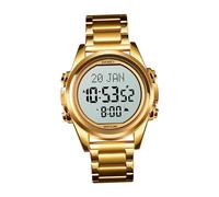 Oshhni Digital Sports Watch, Birthday Gift Wrist Watch, Father Day Gift Watch for Family Dad Men Male Lover, Golden Shell White