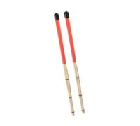 Oshhni Drumsticks Create Light Sound,Smooth Grips,Quiet,Sturdy Dowel Drum Sticks 15.75 inch Length for Folk Small Venue Rock Band, red
