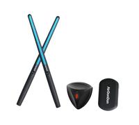 Oshhni Electronic Drum Air Drum Portable Lightweight Air Drum Sticks Professional for Drummers Adults Enthusiasts Drum Lover, Converter 1 Pedals