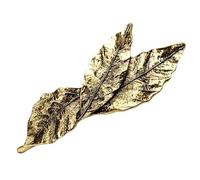 Oshhni Elegant Leaf Hair Accessory Set in Shiny Gold, 3 Pcs