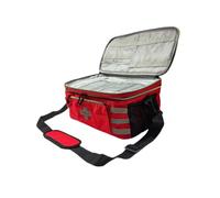 Oshhni Empty First Aid Bag Carry Case Multifunctional Red Lightweight Storage Bag Emergency Kits Organizer for Home Hiking Office