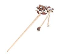 Oshhni Exquisite Floral Hair Stick Collection with Sparkling Gems, 4 Pcs