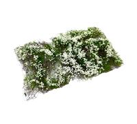 Oshhni Flower Cluster Grass Tuft DIY,Flower Vegetation Group for Layout Railroad Scenery,Sand,Architecture Building Model, white