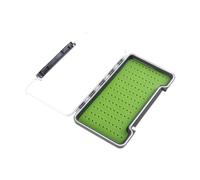 Oshhni Fly Box Tackle Case for Bass Trout Gear Portable Easy Grip Lightweight Organizer Clear Lid Fly Fishing Lures Box Waterproof, A, L