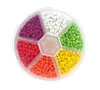Oshhni Fly Tying Beads Slotted Beads salmon trouts Lures Fast Sink DIY Multicolour Head Portable Fishing Tool for Lure Fishing, Multi 3mm
