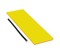 Oshhni Foam Floating Pool Mattress, Ideal for The Beach, Or to Enjoy During, Yellow Orange