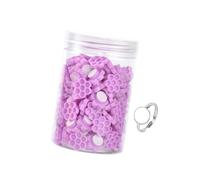 Oshhni Glue Cups Lash Glue Holder, for Eyelash Extension Supply,for Beauty Salon, Flower Purple