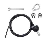 Oshhni Gym Replacement Wire Rope Fitness Pulley Pulley System Attachment for Training, 4m