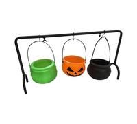 Oshhni Halloween Bowls, Halloween Candy Bowls, Decorative Gifts with Stands, Cute And Spooky Props, Witch Buckets for The Table