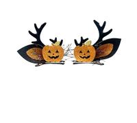 Oshhni Halloween Hair Clips Barrette Hair Accessory Headdress Hairgrips Hairpin for Dress up Festival Stage Performances Role Play, Fabric Pumpkin