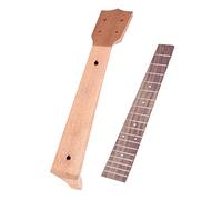 Oshhni High Quality Wooden Ukulele Neck + Fingerboard Fretboard for 21 23 26 Inch Concert Ukulele DIY, 26 inch