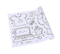 Oshhni Kids Coloring Poster Paper 12 X 118 Inch Accessories Development Hand Eye Coordination Indoor Or Outdoor Birthday Gift, Daily Use