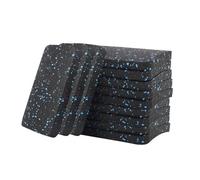 Oshhni Lightweight, Portable, Anti-vibration Rubber Treadmill Mat for Floor Mats, Ideal for Strength Training Equipment Such As Rowing Machines, 12pcs