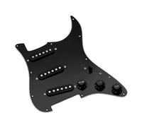 Oshhni Loaded Electric Guitar Pickguard Backplate Portable Part Sturdy PVC Repairing Lightweight Replacement with Pickups Pre Wired, Black