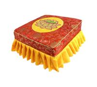 Oshhni Meditation Stool for Kneeling with Removable Cover for Floor Use, Red Set