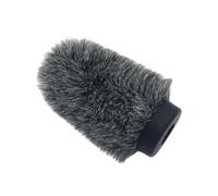 Oshhni Mic Furry Windscreen Pop Fliter Soft Convenient Use Windproof Lightweight Wind Shield Wind Screen for Outdoor Use Interview, 8.5CM