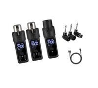 Oshhni Microphone Transmitter Receiver Microphone Adapter Digital Display Microphone System Rechargeable, Has Dynamic Mic Mode