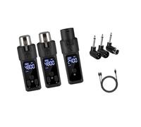 Oshhni Microphone Transmitter Receiver Microphone Adapter Digital Display Microphone System Rechargeable, 2 Transmits