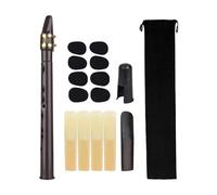 Oshhni Mini Pocket Saxophone with Mouthpiece Reeds, Portable Woodwind Instrument Saxophone for Kids, Coffee